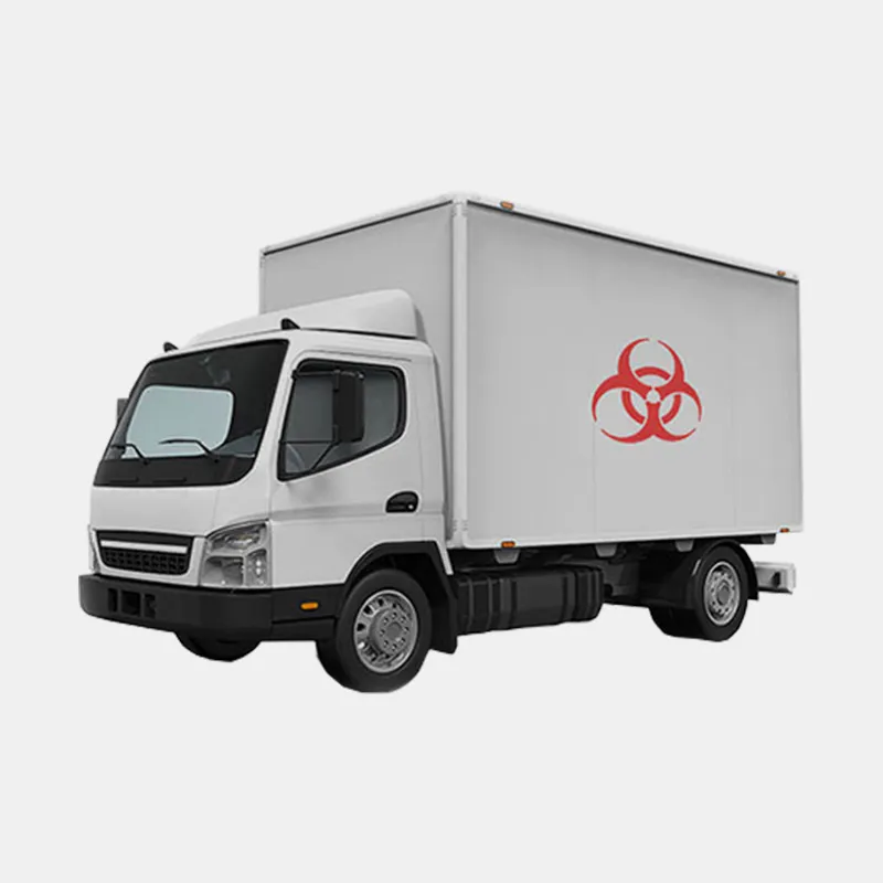 tıbbi atık kamyonları