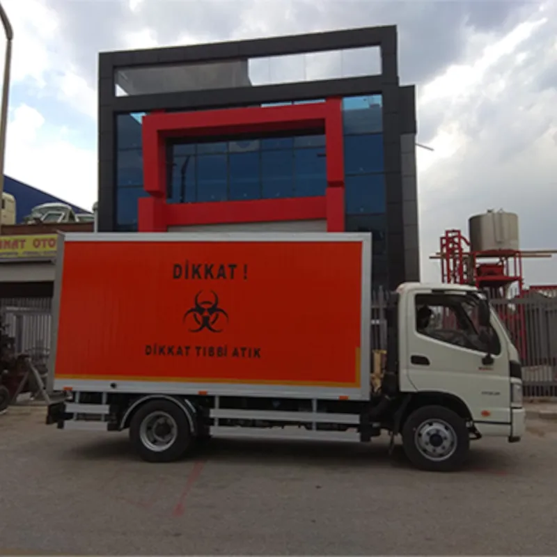 tıbbi atık kamyonları