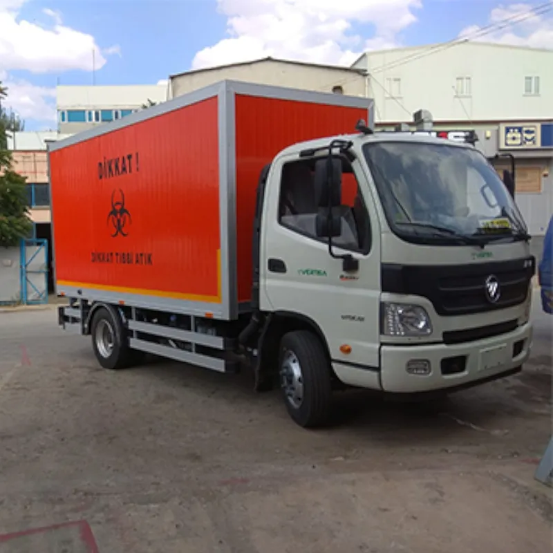 tıbbi atık kamyonları