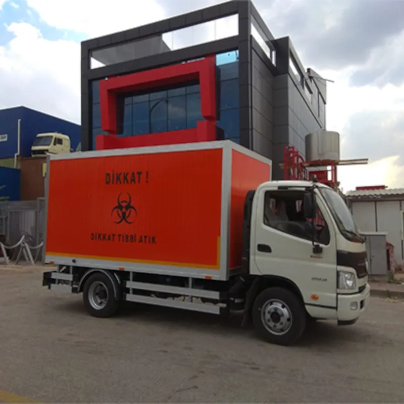 tıbbi atık kamyonları